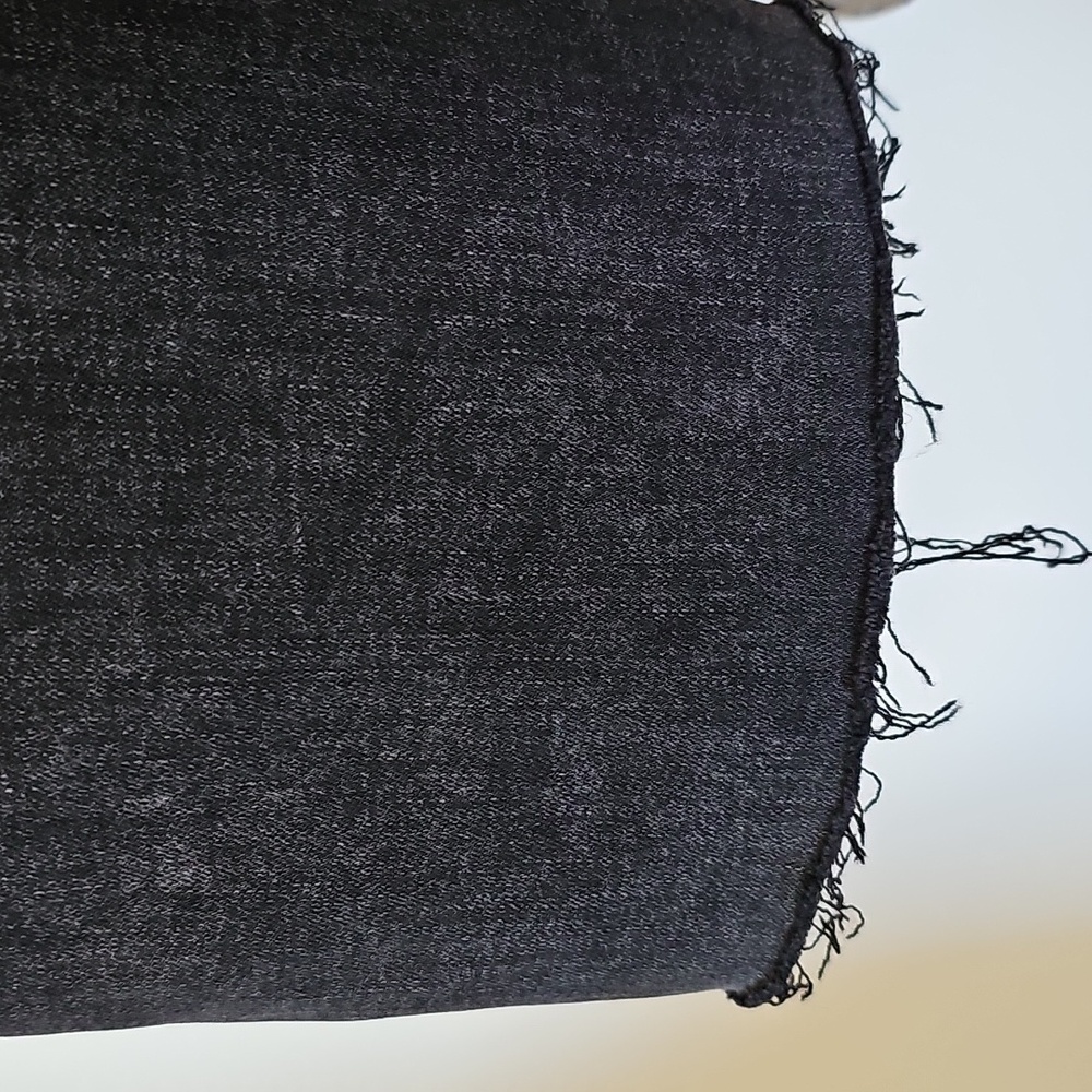 Free People Cropped Flare Raw Hemmed Pull-On Jeans Dark Gray/Faded Black Size 25 - Picture 7 of 11